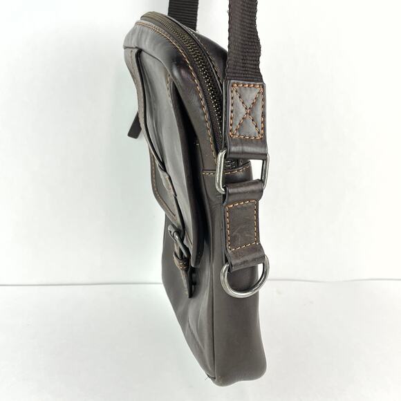 Salvador Bachiller Small Leather Messenger Style Bag Unisex Crossbody - Picture 3 of 9